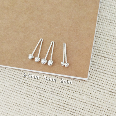 手工极小2/3mm足银999小闪珠百搭