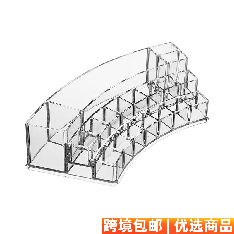 透明亚克力桌面化妆品口红唇彩组合式化妆刷工具收纳盒