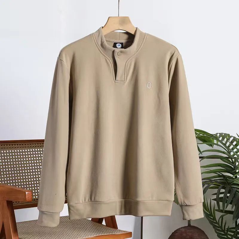 线下300+ 男士秋冬德绒打底衫长袖保暖纯色套头打底长T百搭时尚