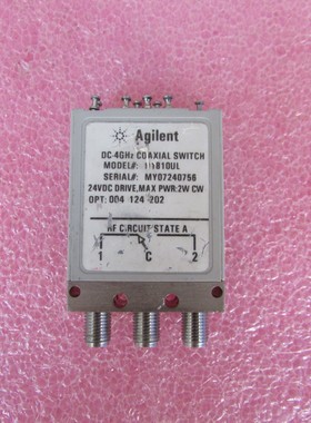 Agilent N1810UL DC-20GHz SMA 24V单刀双掷射频同轴继电器开关