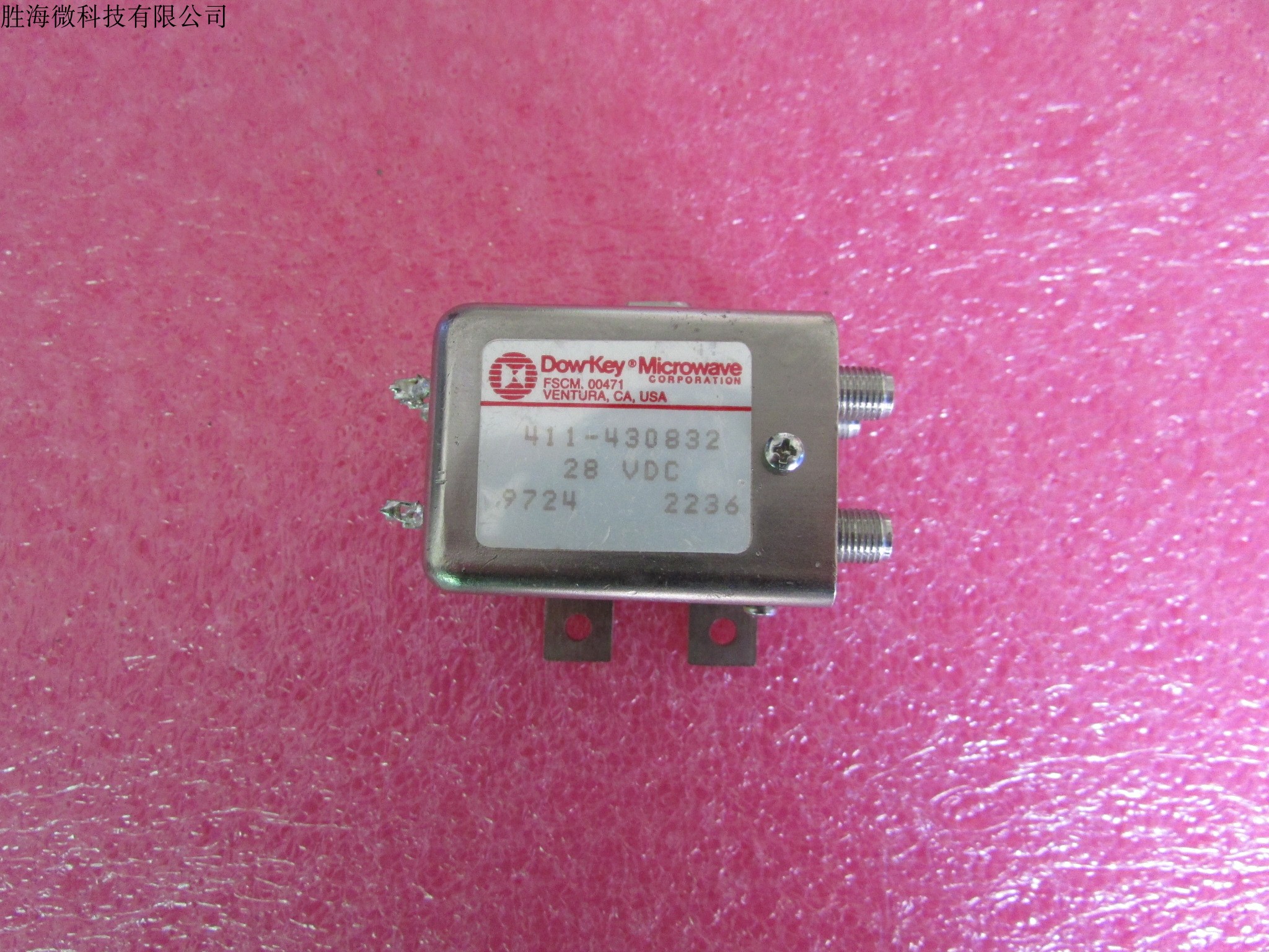 Dow-key进口 411-430832  DC-18GHz 28V DBDP射频微波同轴开关