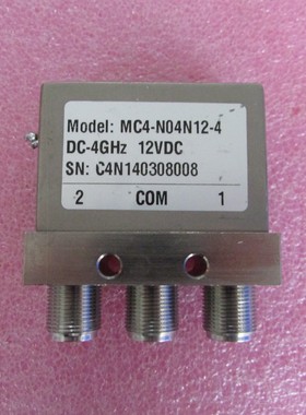 MAGVENTION进口MC4-N04N12-4 SPDT DC-4GHz 12V N母射频同轴开关
