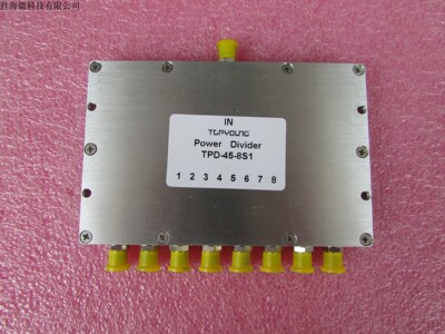 进口TPD-45-8S1 500-3200MHz SMA母8路5W射频一分八功率功功分器