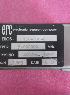 ERC进口 750-ERS-2 5.000000MHz SMA接头 24V 射频微波振荡器