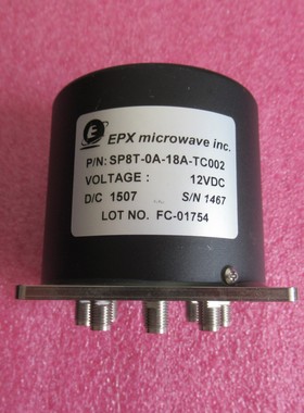 EPX SP8T-0C-18A-TC002 SP8T DC-18GHz 12V SMA 射频同轴开关
