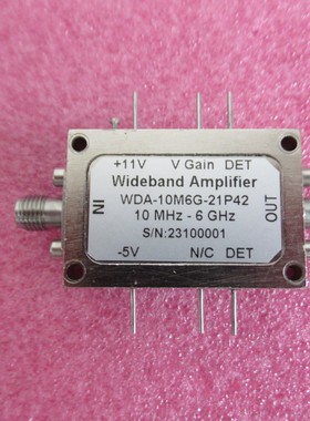 10MHz-6GHz 42dB增益 21dBm 0-25dB 射频微波VGC 增益控制放大器