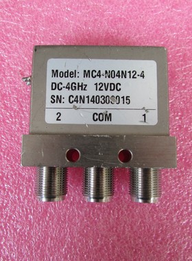 MAGVENTION进口MC4-N04N12-4 DC-4GHz12VSPDT N射频微波同轴开关