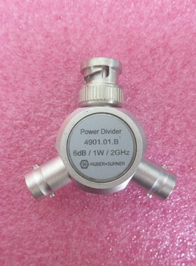 H+S 4901.01.B DC-3GHz 6dB 1W BNC 一分二 射频电阻式功率功分器