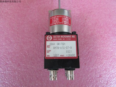 进口SM7B-A1C-57-9 DC-6GHZ BNC射频同轴继电器开关手动开关