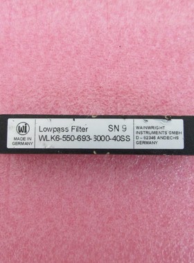 WI WLK6-550-693-3000-40SS DC-550MHz SMA 射频 低通滤波器