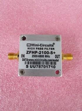 全新MINI ZFHP-2100-S+ 2500-6800MHz SMA 射频同轴高通滤波器