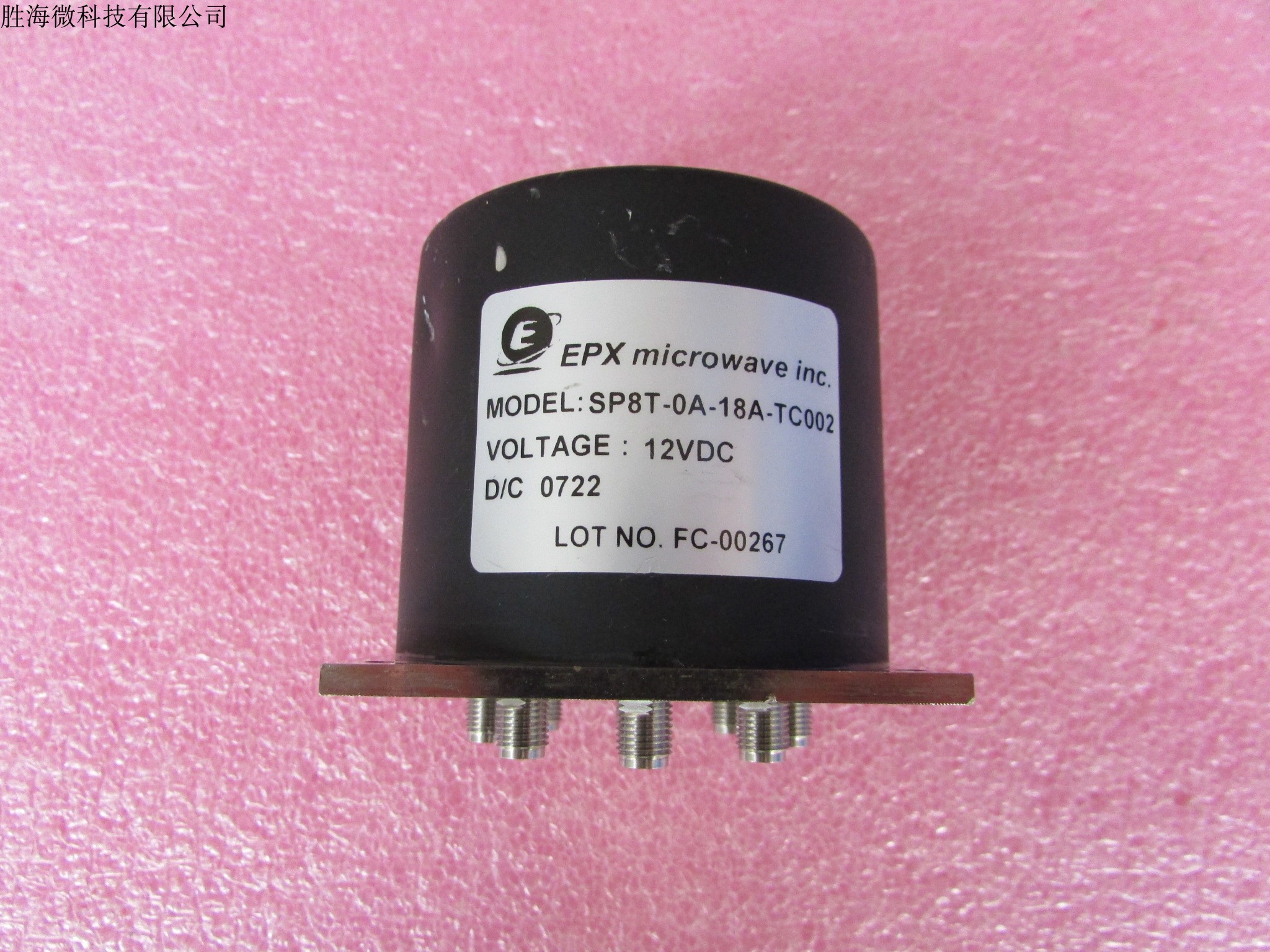EPX SP8T-0A-18A-TC002 SP8T 18GHz12VSMA射频同轴单刀八掷开关