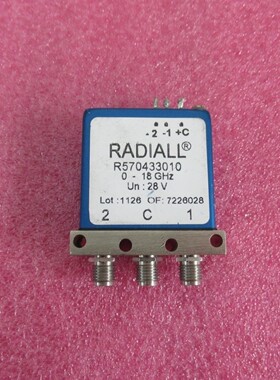 Radiall进口 R570433010 DC-18GHz 28V SPDT 射频 微波开关