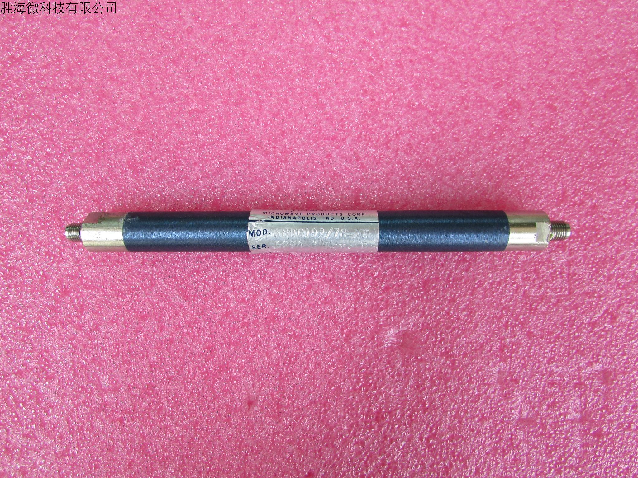 进口  中心频率：192MHz  153-231MHz  SMA母 射频微波同轴带通滤波器 质量包好，包能用 可提供详细测试图 品牌：进口 型号：X8BC192/78-XX 中心频率：192MHz 通过频率： 153-231MHz 接头：SMA F