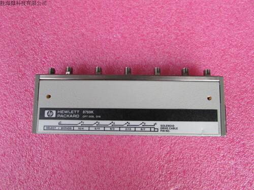 8769K HP DC-26.5GHz SP6T射频微波同轴转换切换开关 主要特性与技术指标 500万次循环 可重复性：0.03 dB 非端接 断流和位置指示功能 出色的隔离能力 对ATE应用轻松地实施GPIB