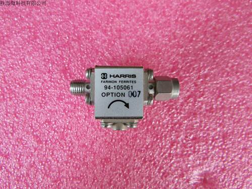 HARRIS进口 94-105061-007  9.9-11.9GHz SMA RF 射频微波同轴隔离器 质量包好，包能用  可提供详细测试图 请放心购买 型号：94-105061-007  频率范围： 9.9-11.9GHz 插损:＜0.8dB 隔离度.:＞18dB 接头：SMA
