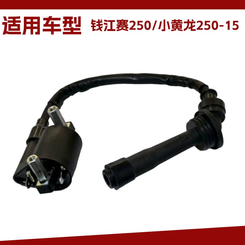 适用于钱江赛250 小黄龙250-15幼师250电喷摩托车高压包点火线圈