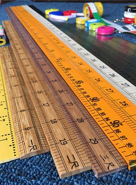 一米竹尺教学教具木质用尺