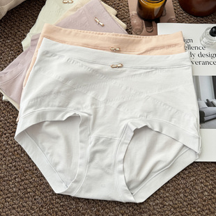10A抗菌短裤 高腰交叉收腹莫代尔棉大码 25年秋冬新款 彩田女士内裤