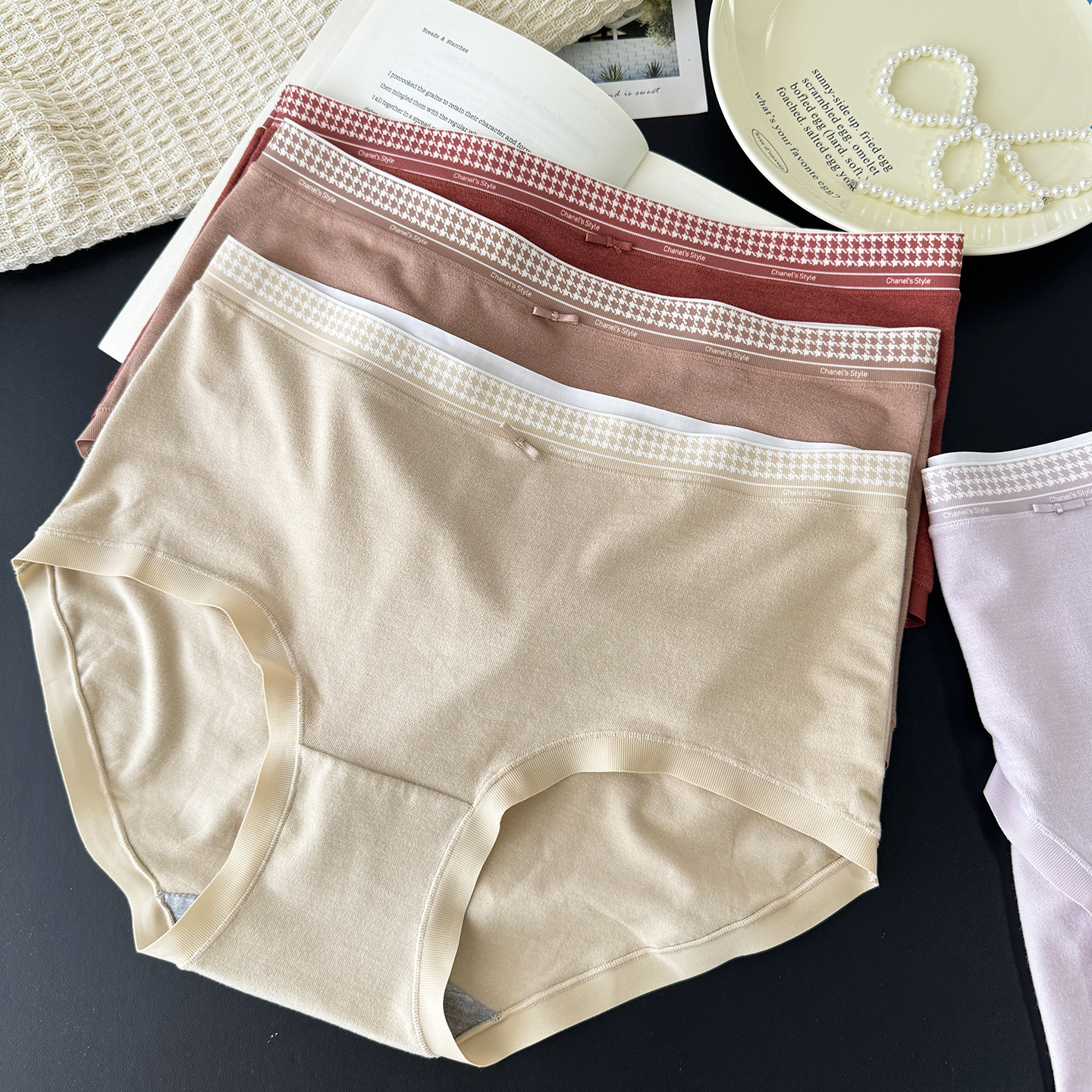 软乎乎的面料~彩田磨毛女内裤