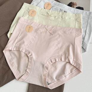 3条彩田内裤 暖宫32268 女中高腰莫代尔全棉轻收腹石墨烯抗菌大码