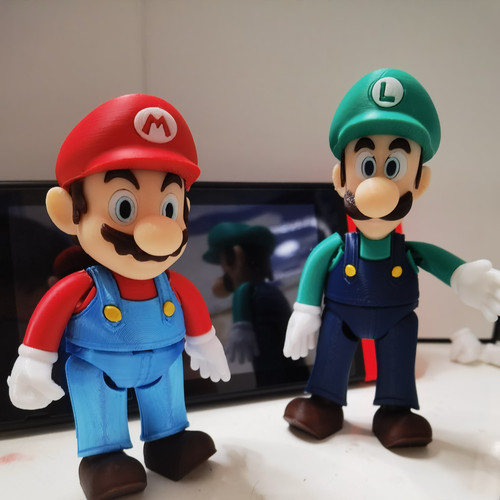 Nintendo/Switch AWA超级马里奥兄弟手办GK(关节可活动)