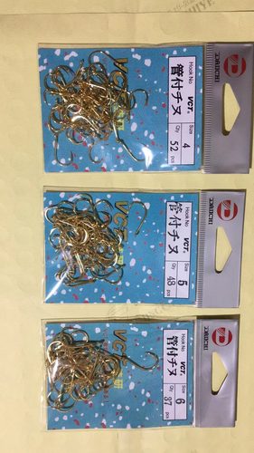 日本大一针鱼钩DAIICHI鱼钩鱼钩管付千又带环金钩千又直柄金钩
