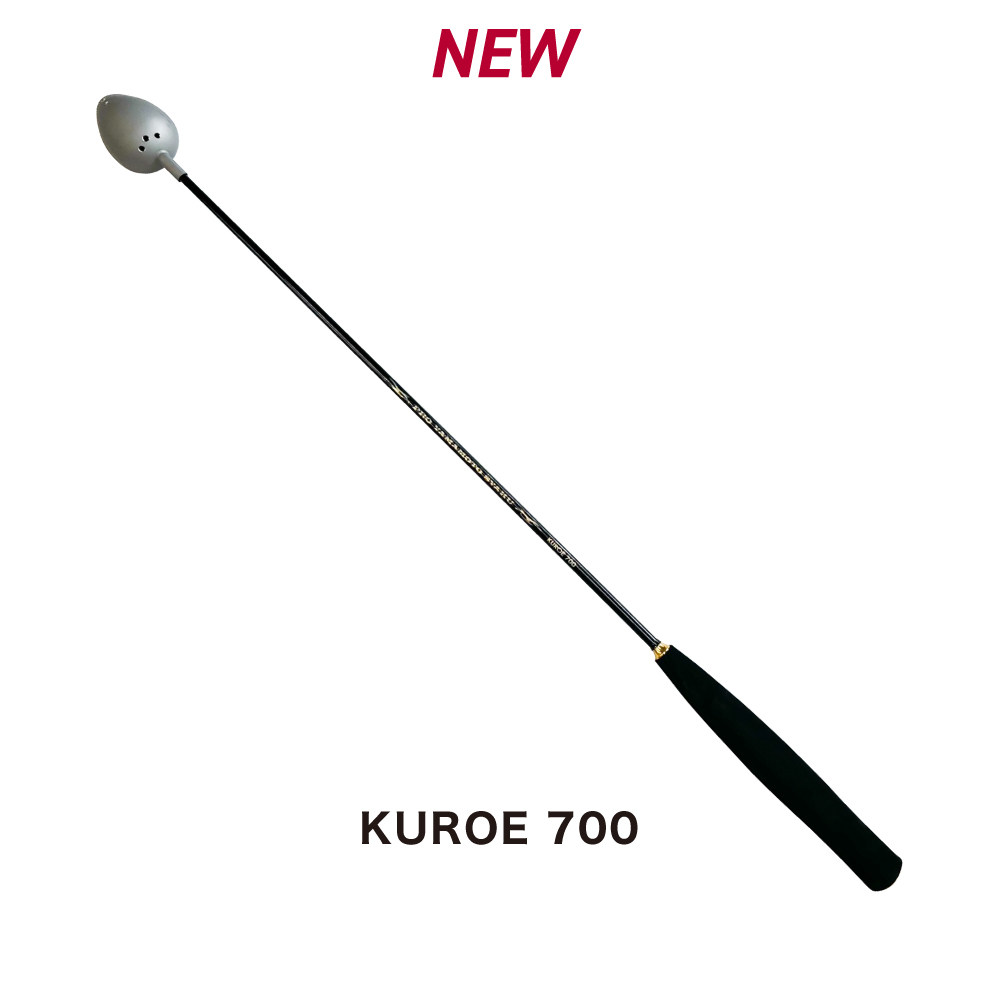 日本进口山元八郎KUROE手工制作超轻打饵勺钛合金勺头不沾打窝勺