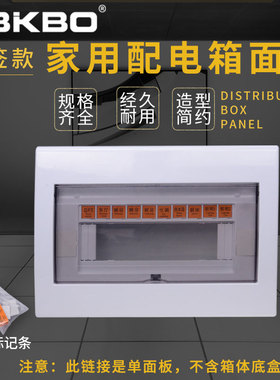 四孔双孔距按钮型7/11/15/17家用时尚高档PZ30配电箱上盖家用盖板