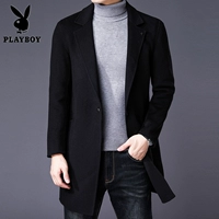 Playboy áo len dài nam mùa thu đông Các mẫu áo khoác Hàn Quốc giản dị dành cho giới trẻ áo len nam - Áo len áo bomber nam