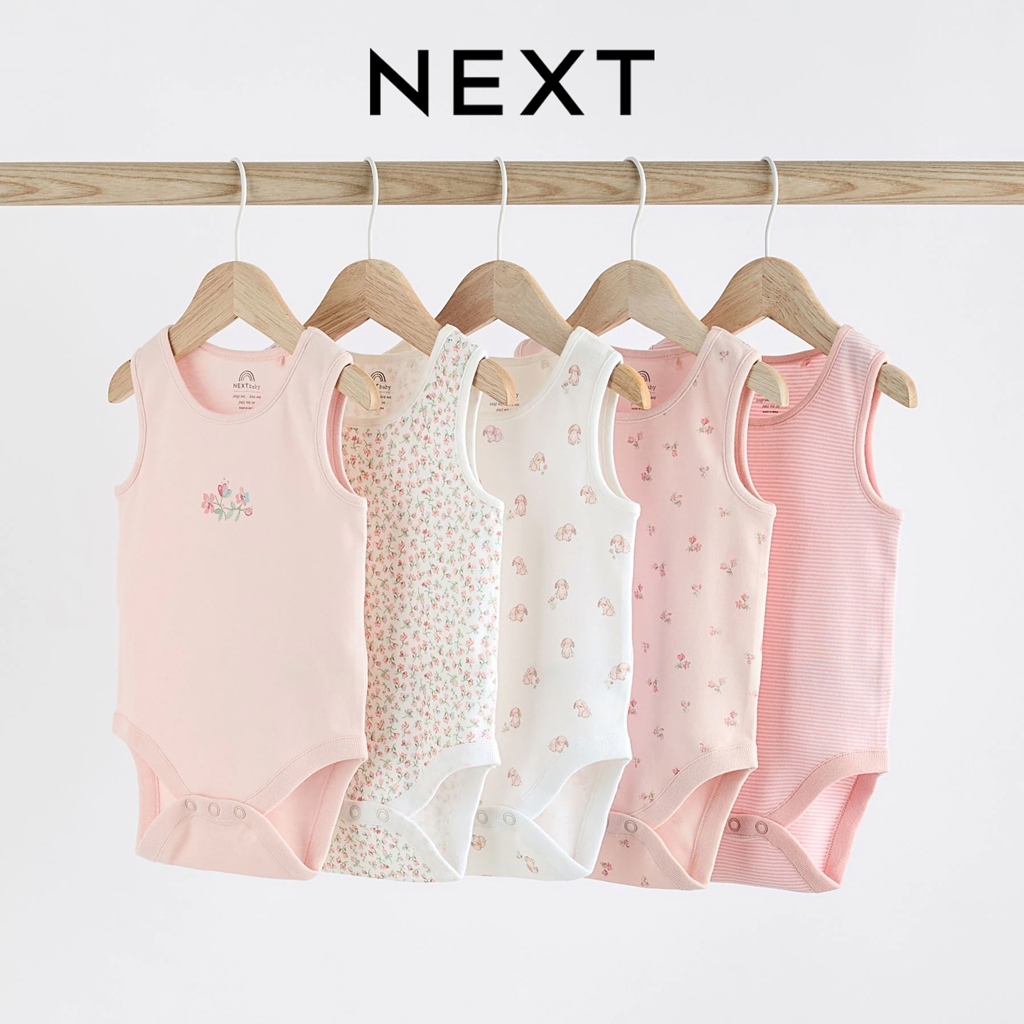 英国NEXT碎花兔子无袖背心包屁衣