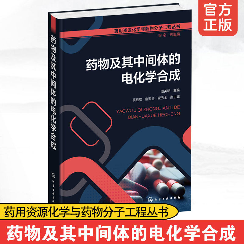 正版 药物及其中间体的电化学合成 有机电化学合成应用实例  电化学电催化有机合成药物合成天然产物合成等研究领域应用图书籍