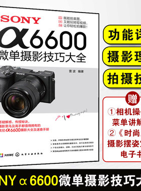 SONYα6600微单摄影技巧大全 SONY索尼A6600/A6500/A6300/a6400数码旅游高清VLOG微单相机摄影教程相机操作视频课程构图拍摄技法