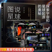 火星月球太阳系宇宙全图 全5册 青少年天文科普读物书籍 探索宇宙和星球起源 奥秘 太空地图全套4张 图说星球