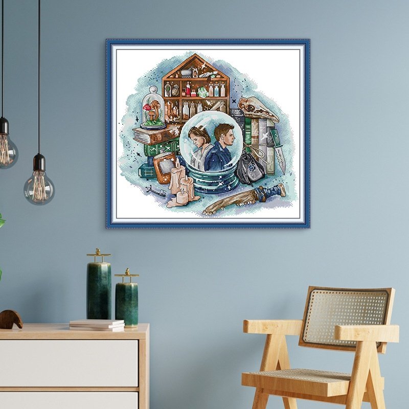 欢乐99十字绣线绣人物系列温彻斯特人刺绣材料包卧室装饰厂家,特色手工艺,刺绣,淘宝优惠券,粉丝福利购,淘宝优惠卷