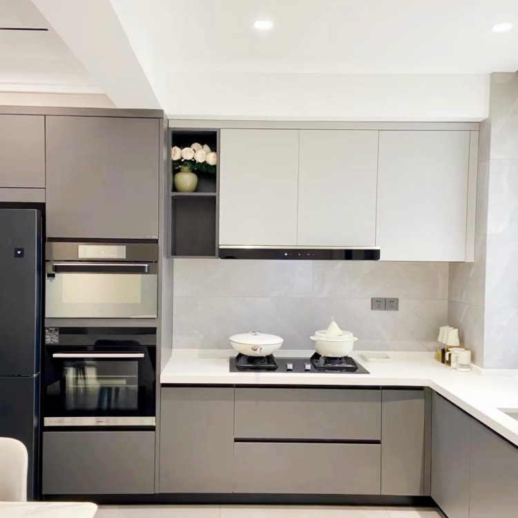 定制橱柜全屋整体厨房实木家用小户型白色订做家居家具工厂