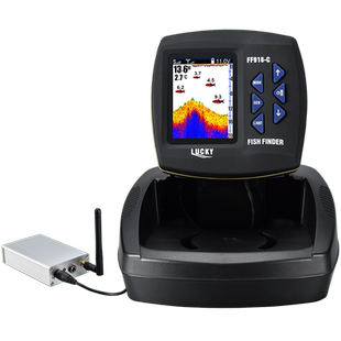乐琦探鱼器船钓声纳大彩屏智能鱼探测器中文可视高清钓鱼浑水找鱼