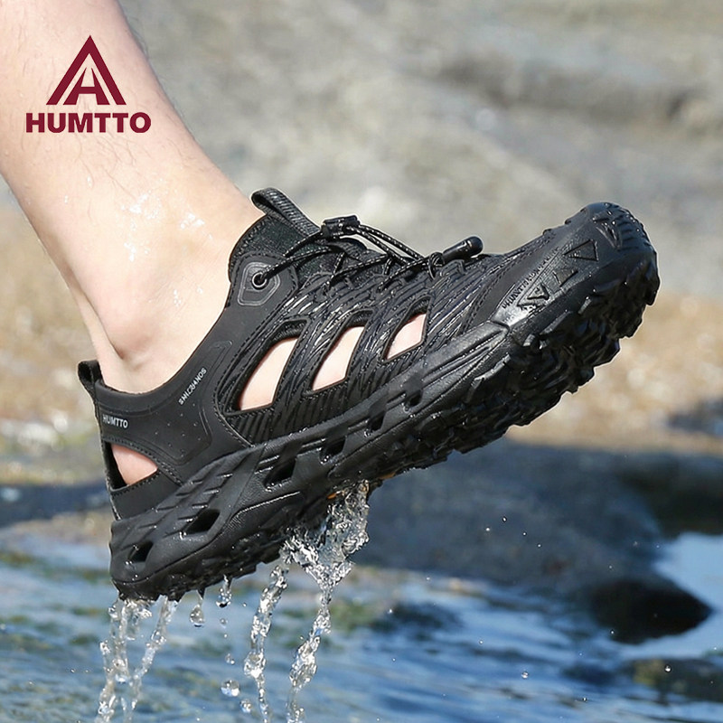 悍途溯溪鞋男夏季洞洞透气包头防撞防滑沙滩鞋户外涉水运动凉鞋男