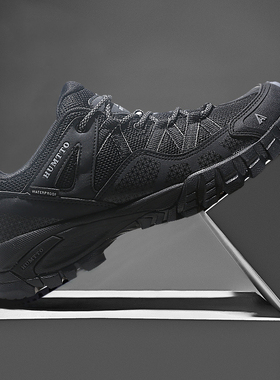 悍途运动鞋男春秋透气防滑男鞋战术作训鞋黑色跑步户外徒步登山鞋