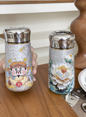 覆钛迷你保温杯女士便携带茶隔