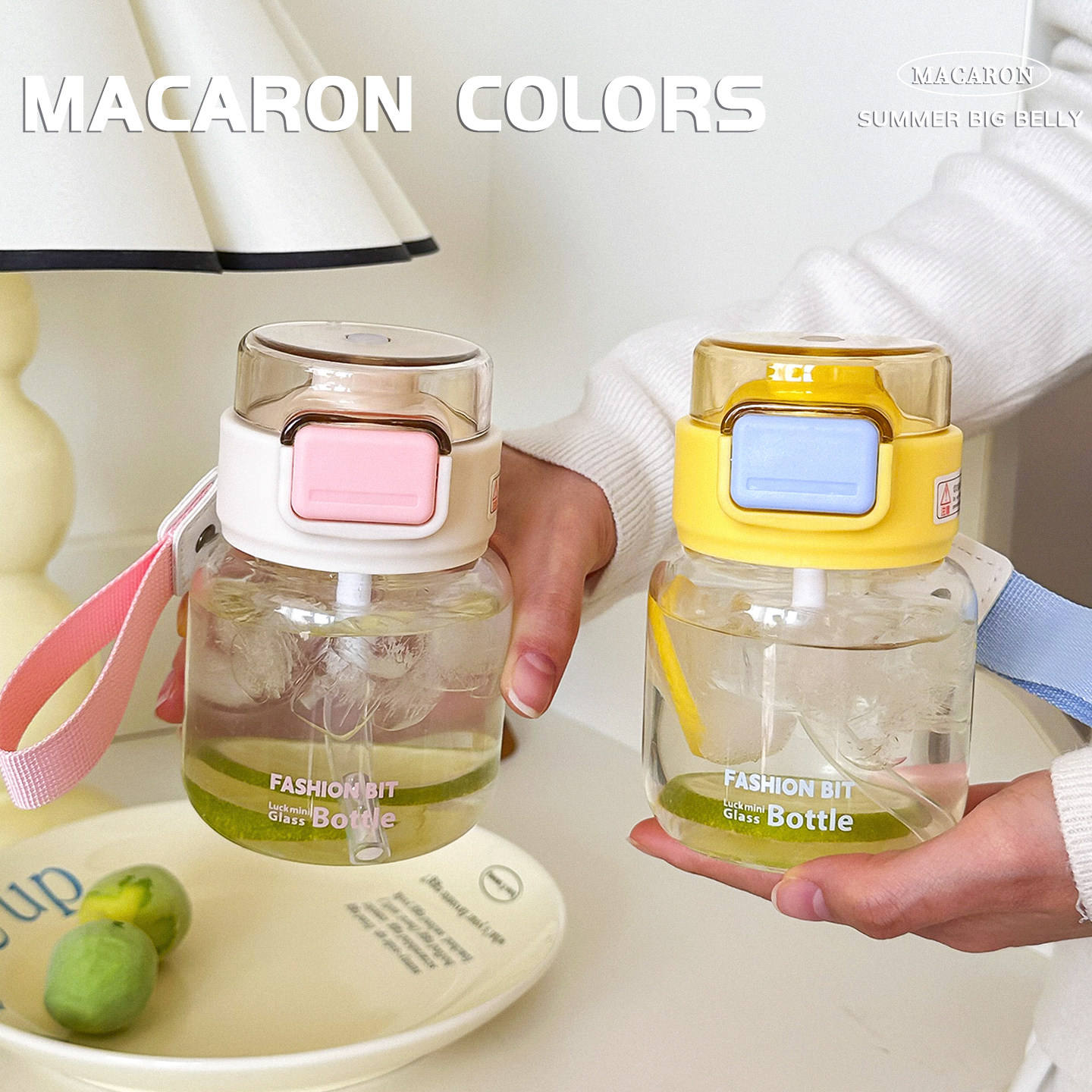 迷你吸管杯小巧带刻度玻璃杯高颜值学生便携牛奶杯ins风夏季新款,餐饮具,玻璃杯,淘宝优惠券,粉丝福利购,淘宝优惠卷