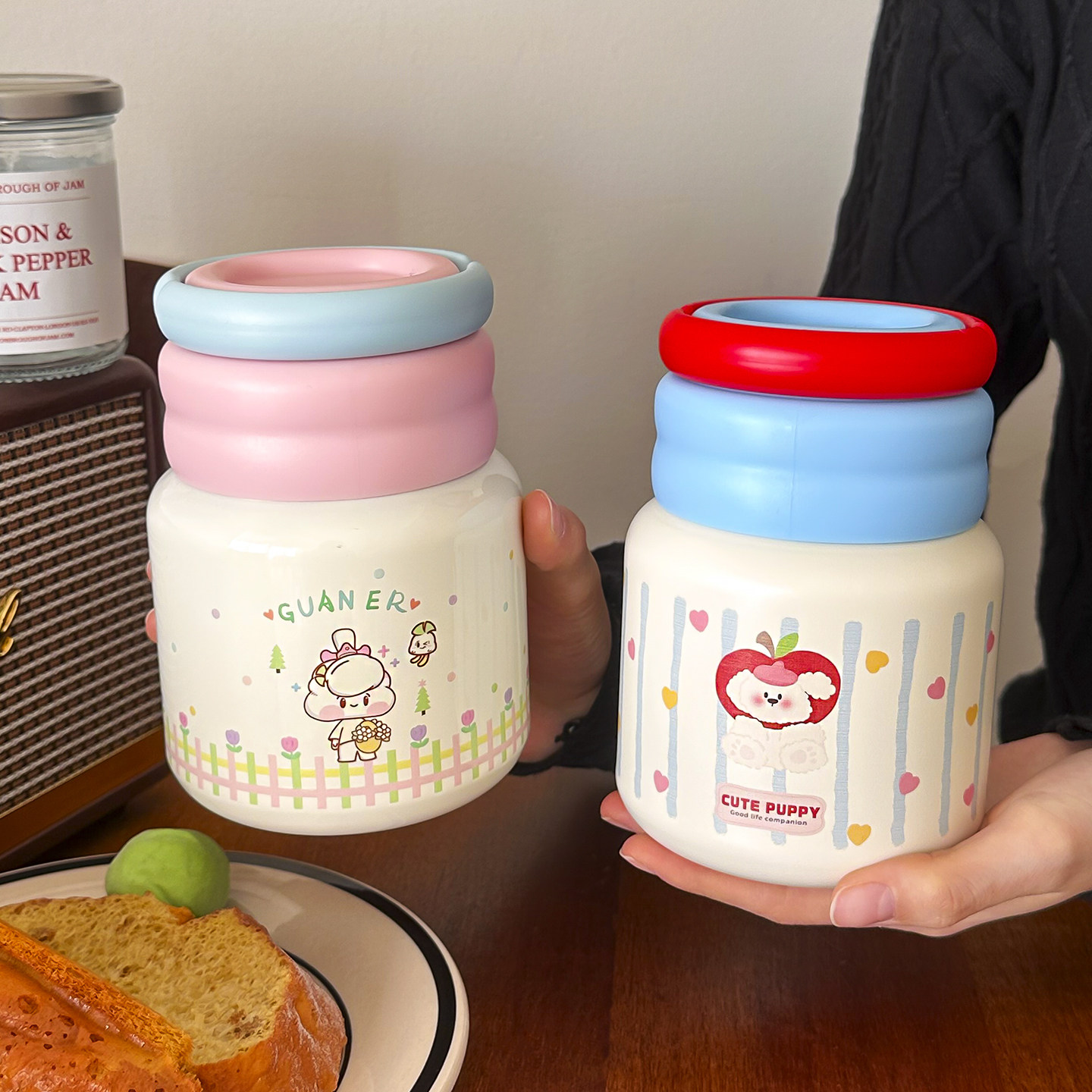 可爱焖烧杯女生高颜值保温杯带勺盖大容量学生饭盒2026新款焖烧罐,餐饮具,保冷/保温杯,淘宝优惠券,粉丝福利购,淘宝优惠卷