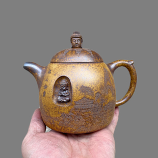 特价清仓处理一批老一厂库存顾景舟纯手工龙骨金砂紫砂壶西施石瓢