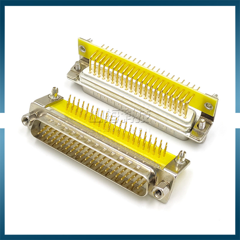 DR62公头插座DB62实心针镀金