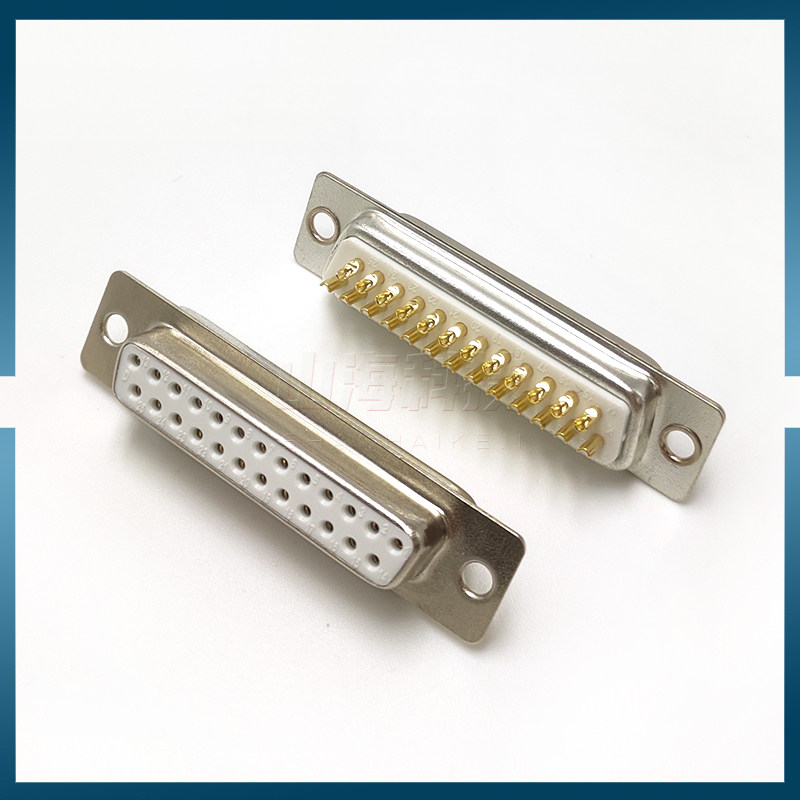 DB25母头焊线式接头实心针镀金