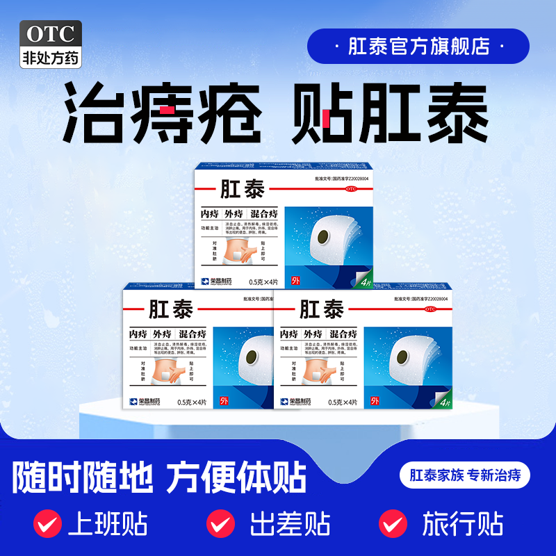 [荣昌]肛泰0.5g*4片/盒