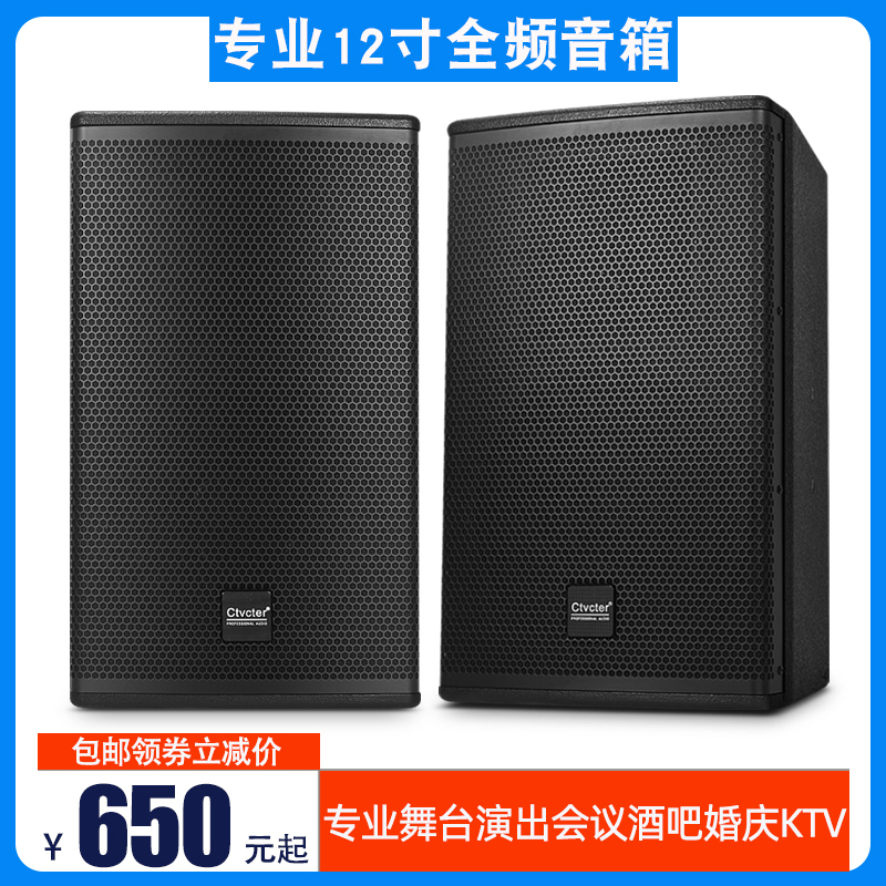 专业音箱舞台演出12寸家用K歌酒吧包房会议培训演讲乐队舞蹈音响