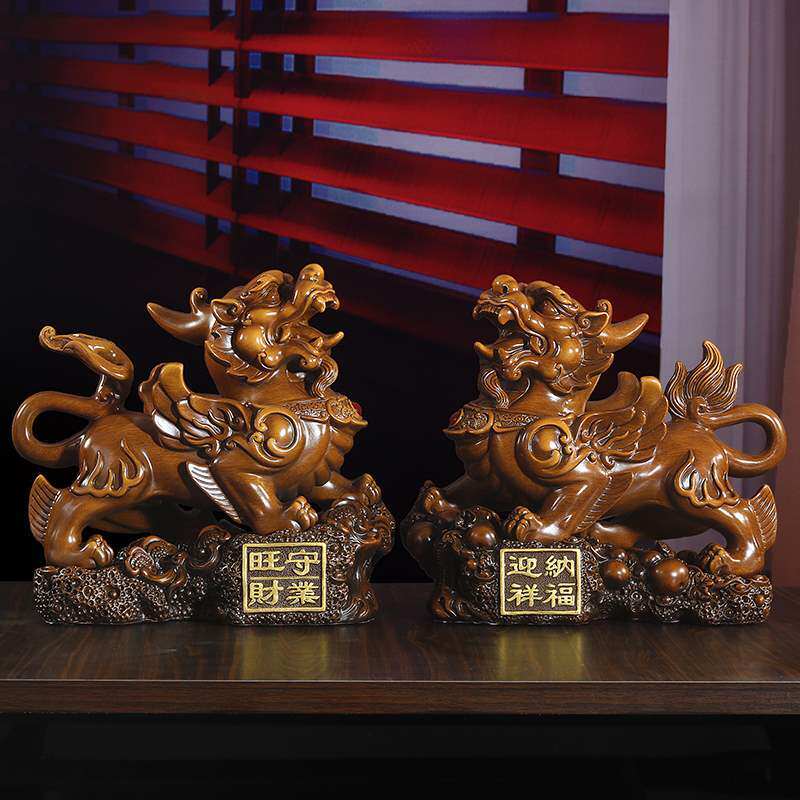 上善好  开业礼品貔貅大摆件工艺品 办公室电视柜装饰品 招财皮丘