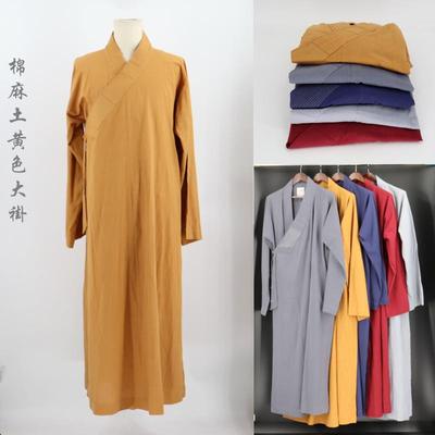 新款僧长褂棉麻和尚服出家师父大褂比丘比丘尼僧衣春夏款了僧尘服