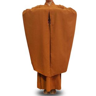 新款弘通广袖海青僧服男居士服姜土黄色宽袖海清男女款